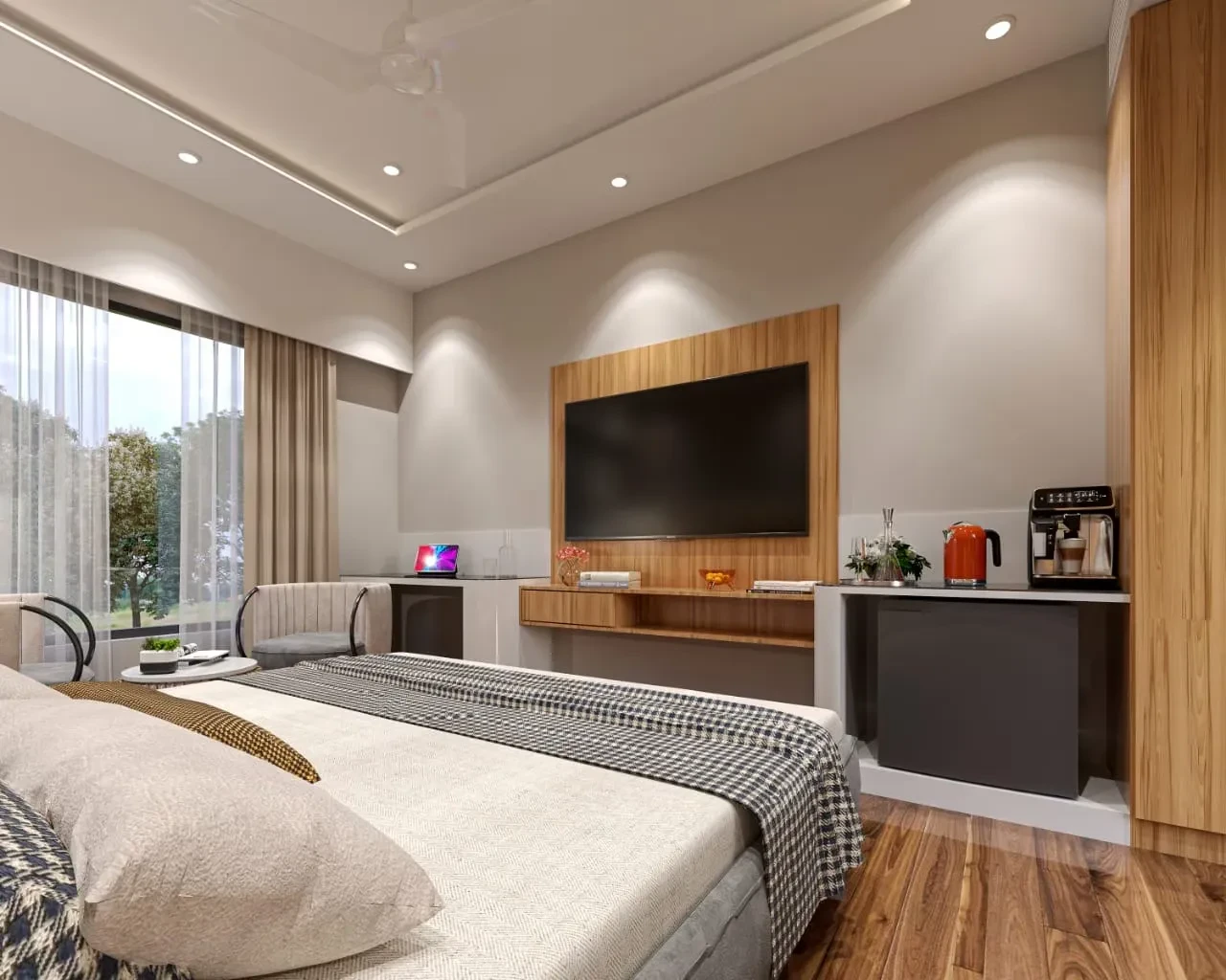 Hotel Trimrooms Subharambh Ayodhya [Flat Tv Screen]