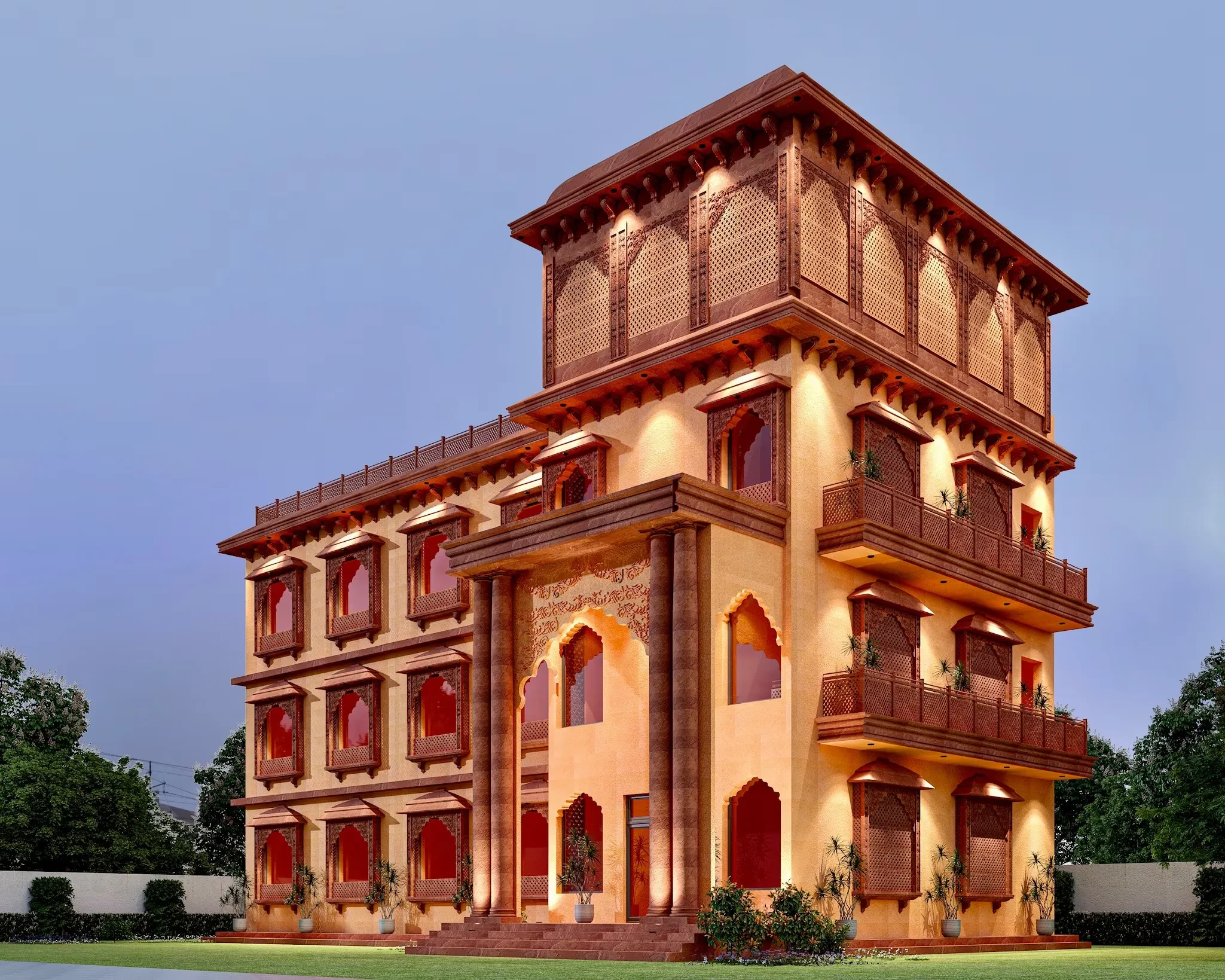 Hotel Trimrooms Subharambh Ayodhya [Hotel Building Outside View]