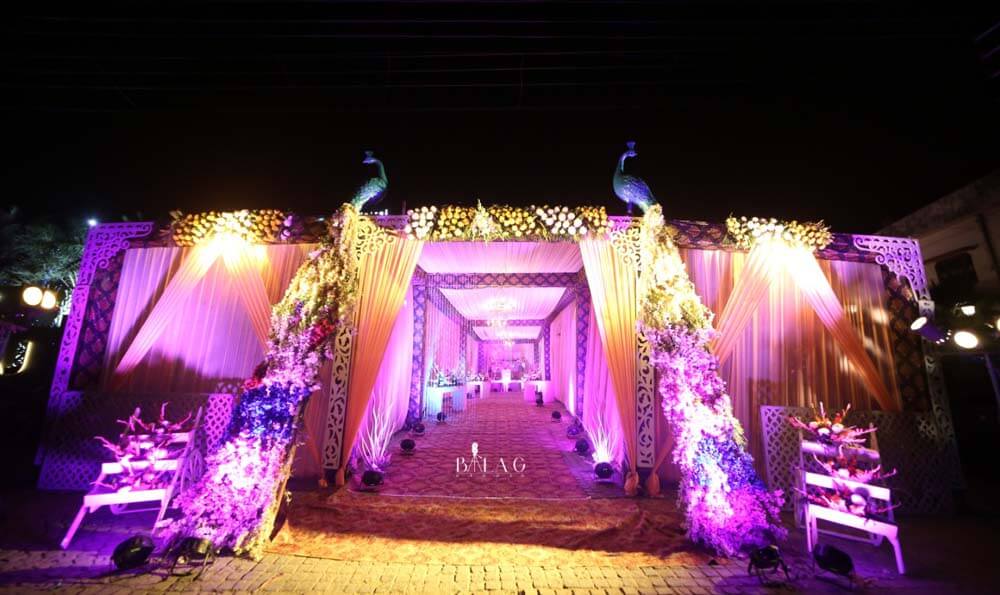 Natraj  Hotel, Rishikesh Rishikesh [Illuminated Banquet Entrance At Night]