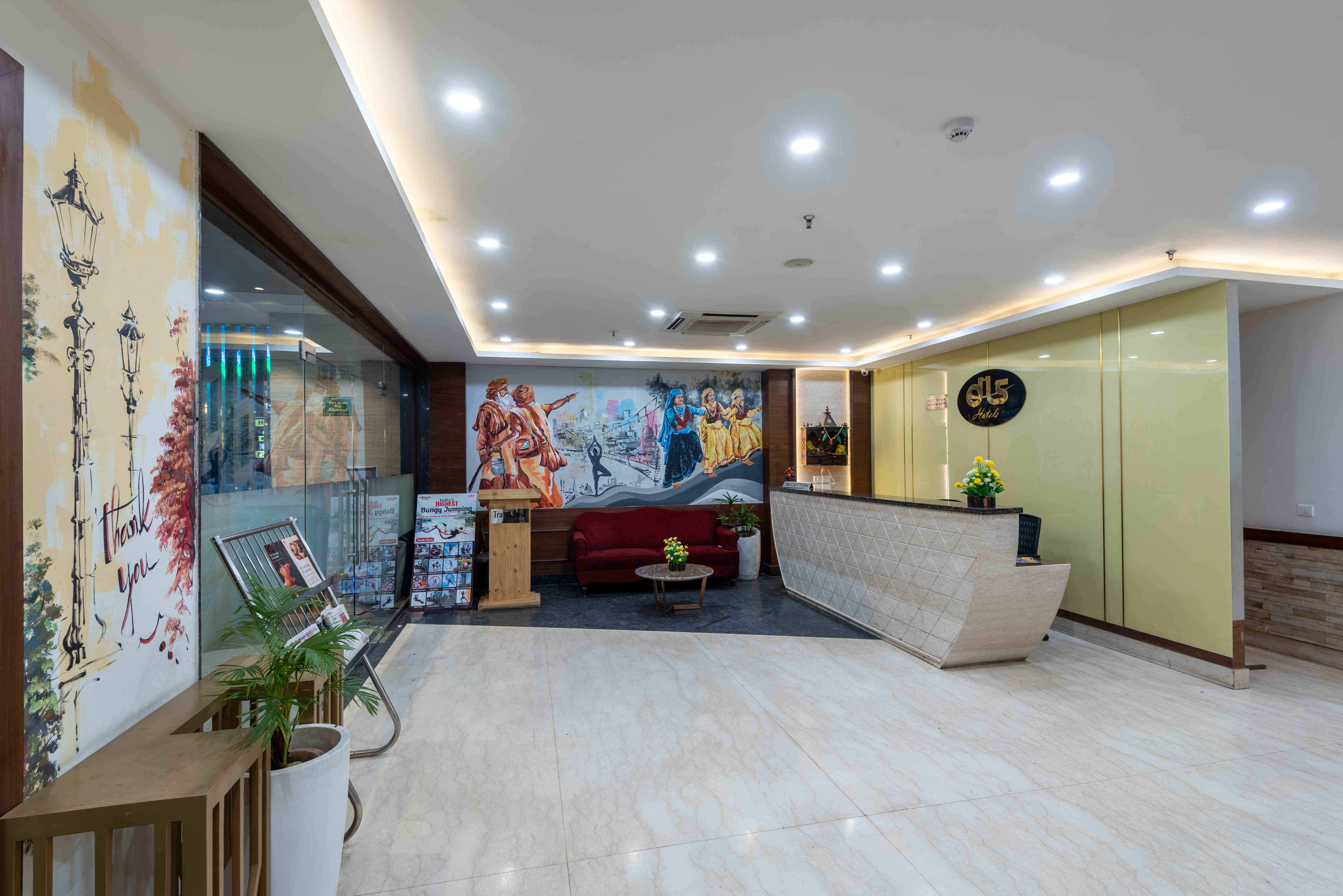 The Classio By DLS Hotels Rishikesh [Modern Reception Desk At Hotel Serene Stay With Staff Greeting Guests]
