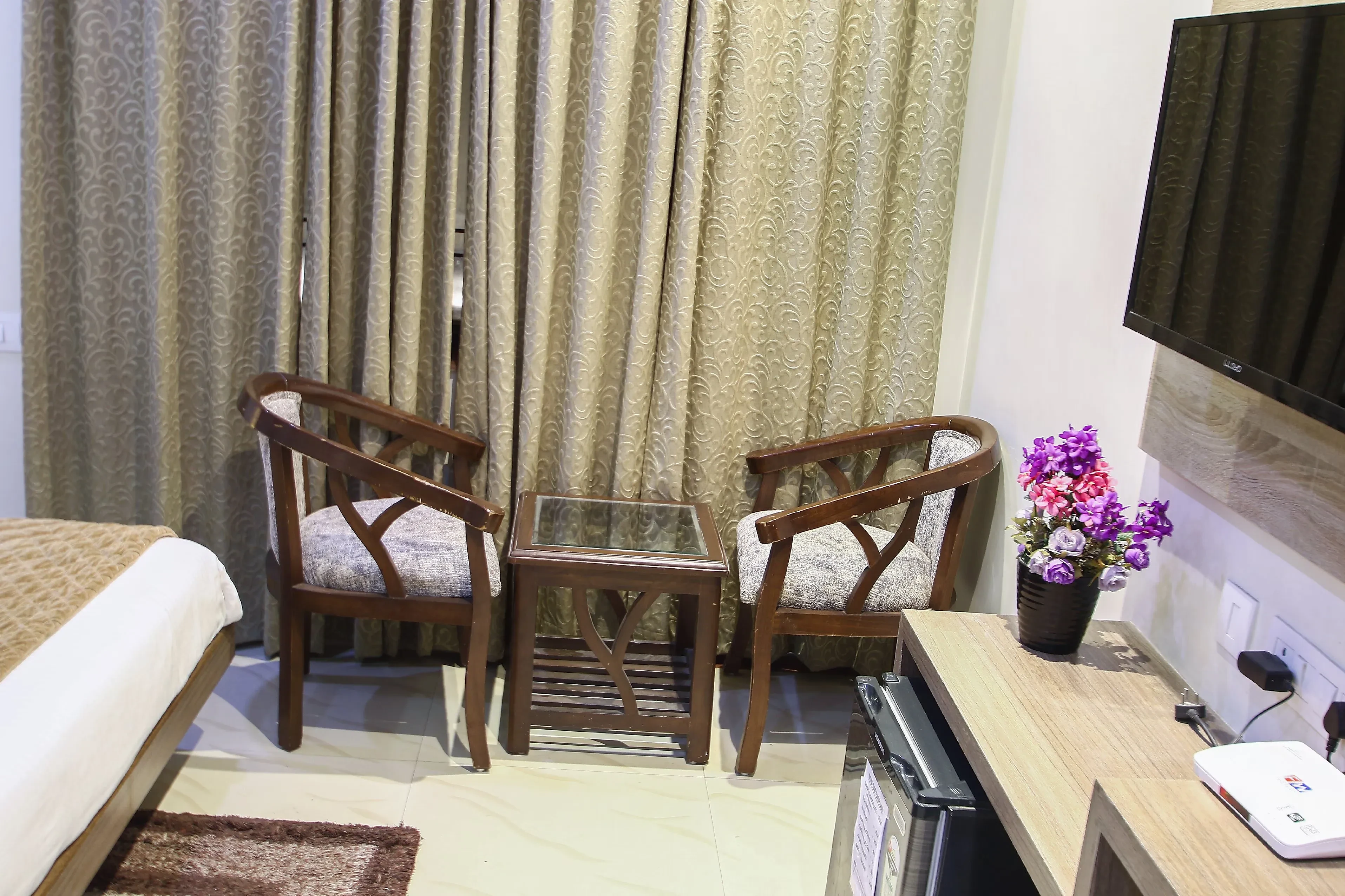 Hotel Galaxy, Mathura Mathura [Seating Area In Room]